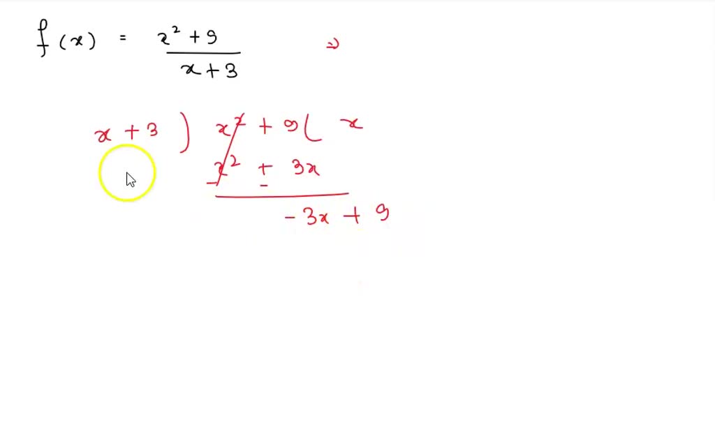 Rational function has an oblique asymptote. Deter…