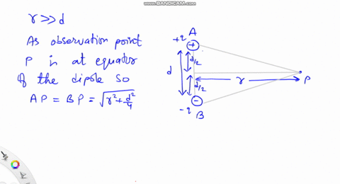 electric-dipole-find-the-magnitude-and-direction-of-the-electric-field-at-point-p-due-to-the-electri