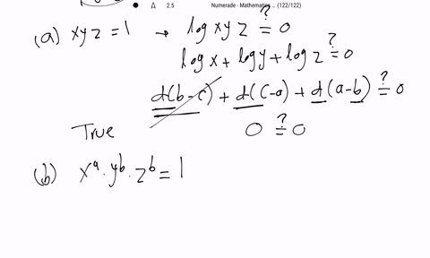 if-fraclog-xb-cfraclog-yc-afraclog-za-b-then-which-of-the-following-are-true-a-x-y-z1-b-xa-yb-zb1-c-
