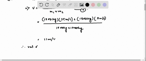 a-1200-mathrmkg-car-moving-to-the-right-with-a-speed-of-25-mathrmm-mathrms-collides-with-a-1500-math