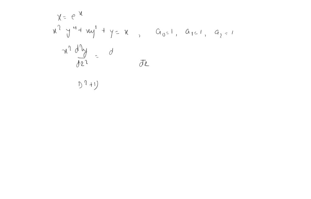 Solved:use The Method Of Reduction Of Order To Solve The Following 