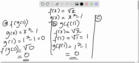 given-fxsqrtx-and-gxx2-1-evaluate-each-expression-beginarrayllltext-a-fg1-text-b-gf1-text-c-gf0-text