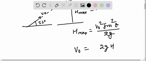 a-ball-is-thrown-upward-at-a-speed-v_0-at-an-angle-of-52circ-above-the-horizontal-it-reaches-a-max-3