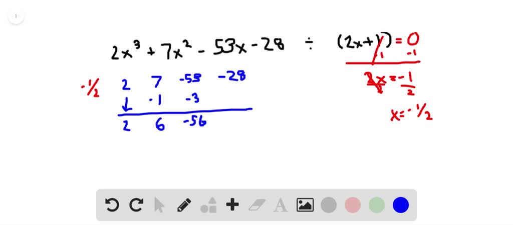 SOLVED:Given a polynomial and one of its factors, find the remaining ...