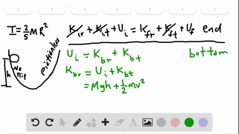 a-solid-ball-of-mass-m-and-radius-r-starts-at-rest-at-height-h-above-the-bottom-of-the-path-in-fig-2