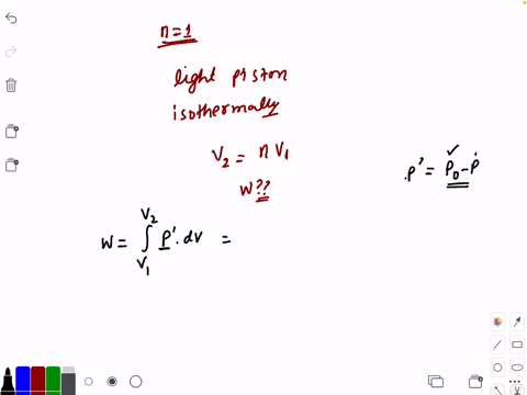 one-mole-of-an-ideal-gas-is-enclosed-in-a-conducting-vertical-cylinder-under-a-light-piston-if-isoth