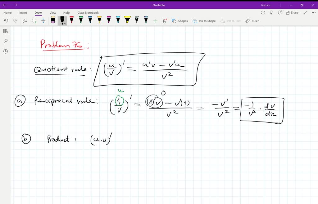 SOLVEDThe Reciprocal Rule a. The Reciprocal Rule…