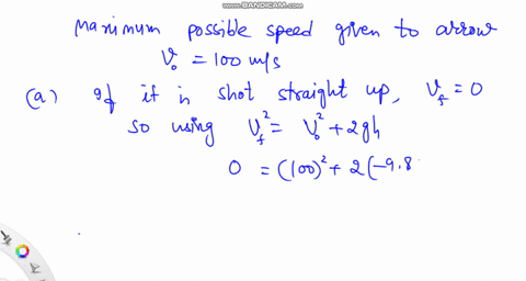 it-is-possible-to-shoot-an-arrow-at-a-speed-as-high-as-100-mathrmm-mathrms-a-if-friction-can-be-igno