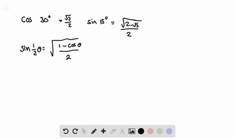 use-cos-acos-30circfracsqrt32-to-show-that-the-exact-value-of-sin-15circfracsqrt2-sqrt32