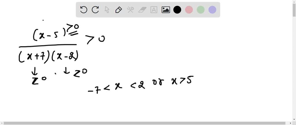 solved-the-smallest-integer-x-for-which-the-inequality-x-5-x-2-5-x-14-0-is-satisfied-is