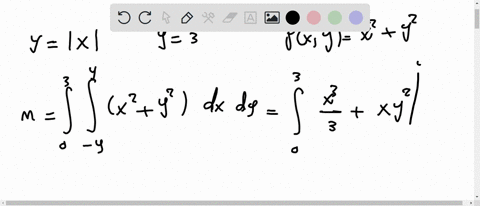find-the-center-of-mass-of-the-lamina-that-has-the-given-shape-and-density-yx-y3-rhox-yx2y2