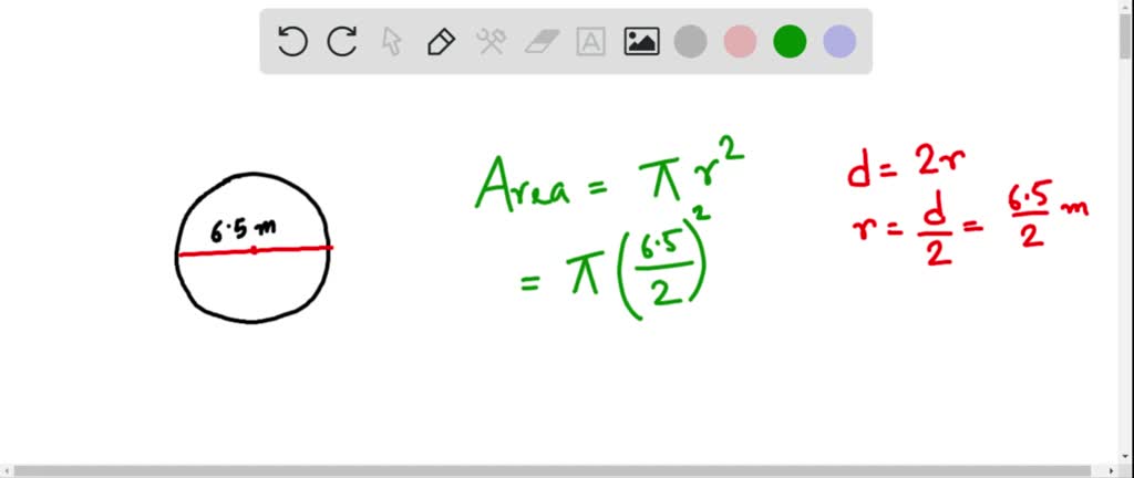 area of a circle 6cm diameter