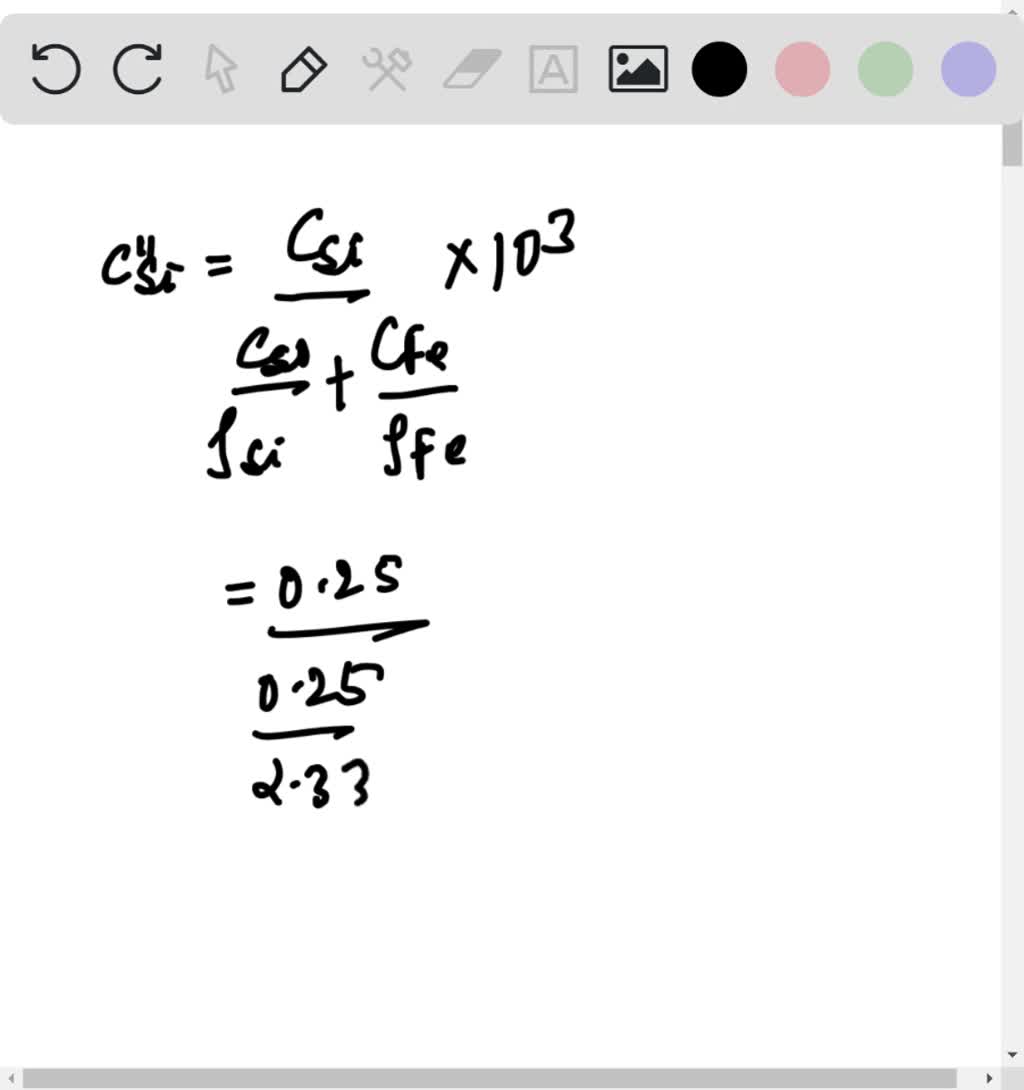 SOLVED The Concentration Of Si In An Fe Si Alloy Is 0 25 Wt What Is