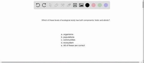 which-of-these-levels-of-ecological-study-involves-both-abiotic-and-biotic-components-a-organisms-b-