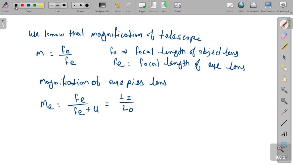 SOLVEDIn an astronomical telescope in normal adjustment, a straight