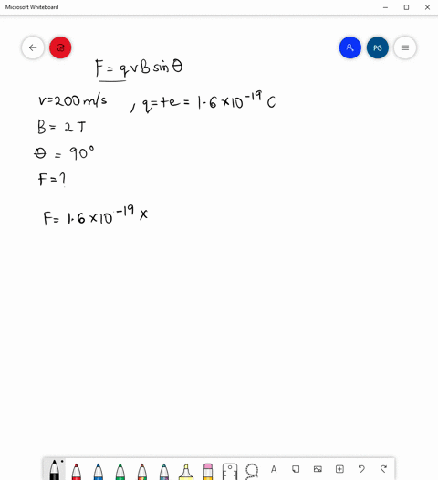a-proton-is-traveling-at-200-mathrmm-mathrms-in-the-positive-x-direction-there-is-a-200-t-magnetic-f