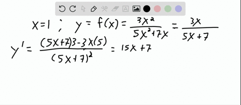 find-the-equation-of-the-tangent-line-at-x1-to-y-fx-where-fxfrac3-x25-x27-x