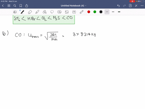 a-place-the-following-gases-in-order-of-increasing-average-molecular-speed-at-300-mathrmk-mathrmco-2