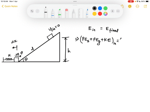 a-a-block-of-mass-m-can-slide-up-and-down-a-frictionless-slope-tilted-at-angle-theta-the-block-is-pr