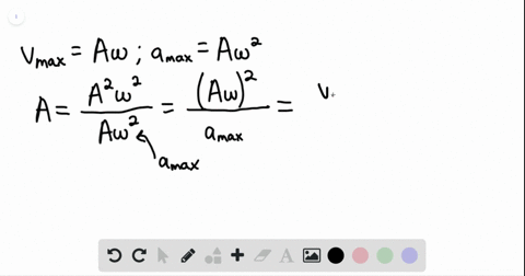 an-object-executing-simple-harmonic-motion-has-a-maximum-speed-of-41-mathrmm-mathrms-and-a-maximum-a