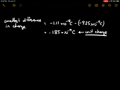 in-a-hypothetical-universe-an-oil-drop-cxpcriment-gave-the-following-measurements-of-charges-on-oil-
