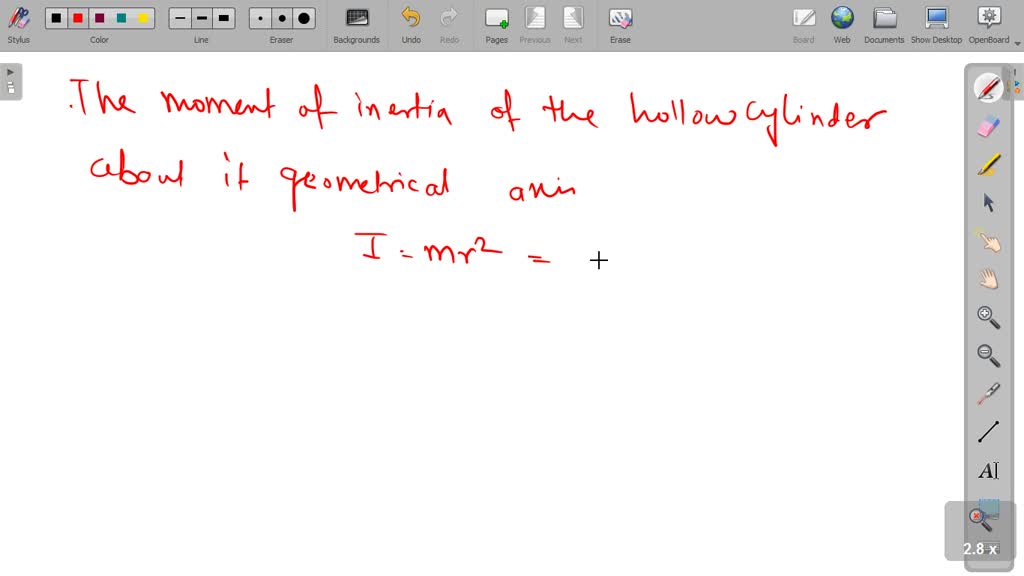SOLVED:A rope of negligible mass is wound round a hollow cylinder of