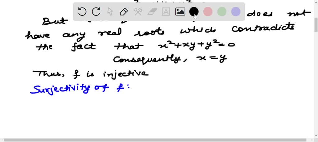 SOLVED:Proof By Exhibiting A Counterexample: -1 Is Not Equal To F(x ...