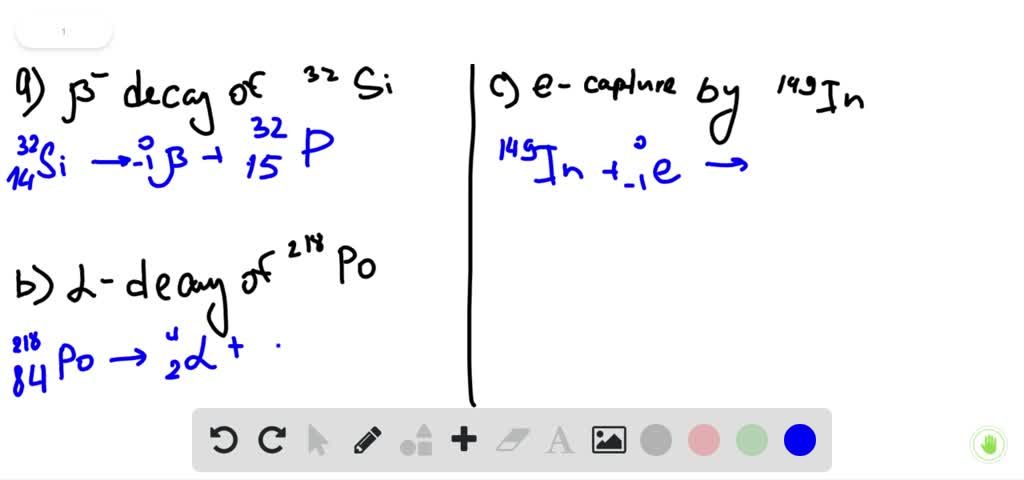 Write a nuclear equation for the alpha decay of 236 94 pu image