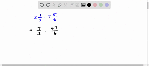 perform-the-indicated-operation-and-simplify-if-possible-2-frac13-cdot-7-frac56