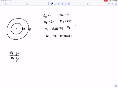 satellite-a-orbits-a-planet-with-a-speed-of-10000-mathrmm-mathrms-satellite-mathrmb-is-twice-as-mass