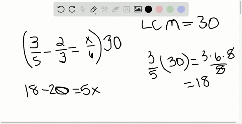 solve-if-no-solution-exists-state-this-frac35-frac23fracx6