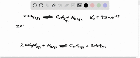 use-the-following-equilibria-beginaligned-2-mathrmch_4g-rightleftharpoons-mathrmc_2-mathrmh_6gmathrm
