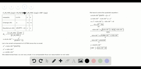 calculate-the-molar-concentration-of-mathrmoh-in-a-0075-mathrmm-solution-of-ethylamine-leftmathrmc_2