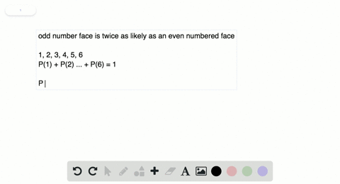 assigning-probabilities-a-die-is-weighted-so-that-an-odd-numbered-face-is-twice-as-likely-to-occur-a