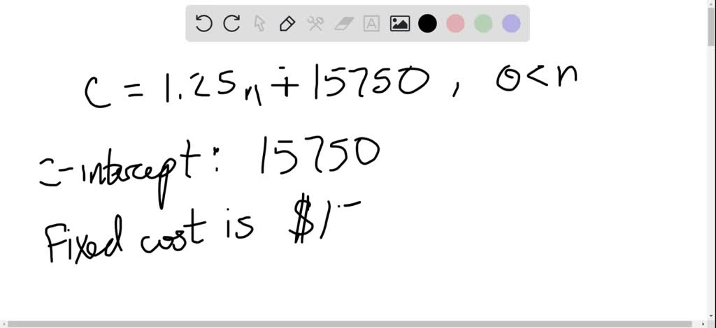 SOLVED:The cost C of producing n computer laptop bags is given by C=1. ...