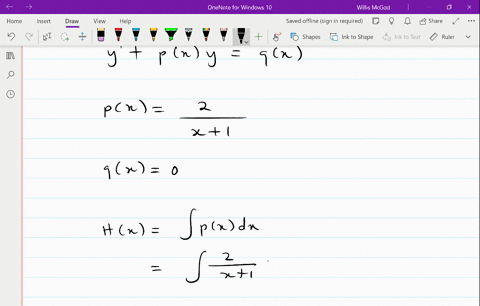 find-the-general-solution-yprimefrac2x1-y0