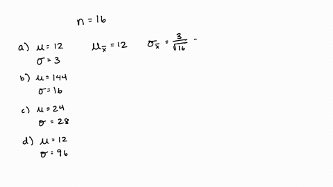 suppose-a-random-sample-of-n16-measurements-is-selected-from-a-population-with-mean-mu-and-standard-