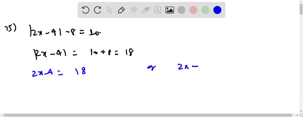 what type of equation is 4x-10=2(2x-5)