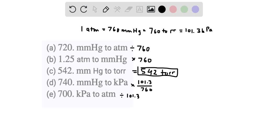 Convert a pressure of 23.8 2025 in mm hg to kpa