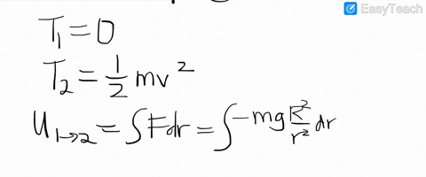 a-meteor-starts-from-rest-at-a-very-great-distance-from-the-earth-knowing-that-the-radius-of-the-ear