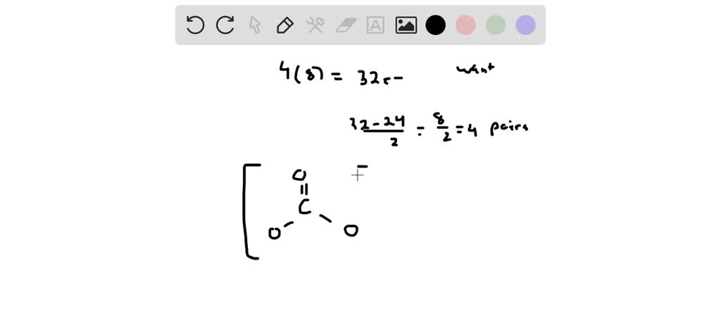 Solved A Draw The Resonance Structures For Carbonate Co3 2 B