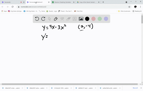 find-an-equation-of-the-tangent-line-to-the-curve-at-the-given-point-y-4x-3x2-2-4