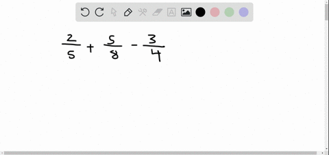 simplify-frac25frac58-frac34