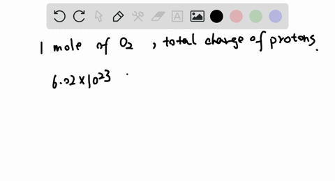 what-is-the-total-charge-of-all-the-protons-in-10-mol-of-mathrmo_2-gas