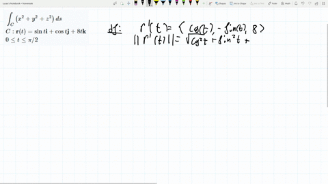 evaluate-the-line-integral-along-the-given-path-beginaligned-int_cleftx2y2z2right-d-s-c-mathbfrtsin-
