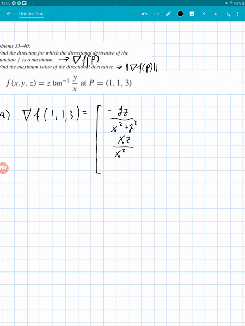 a-find-the-direction-for-which-the-directional-derivative-of-the-function-f-is-a-maximum-b-find-th-6