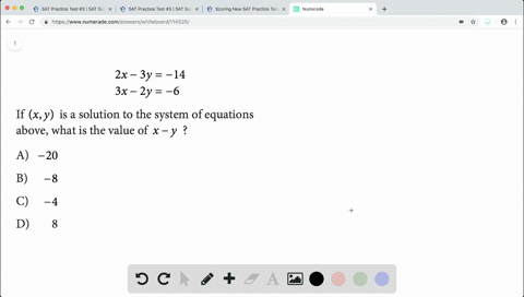 beginarrayl2-x-3-y-14-3-x-2-y-6endarray-if-x-y-is-a-solution-to-the-system-of-equations-above-what-i