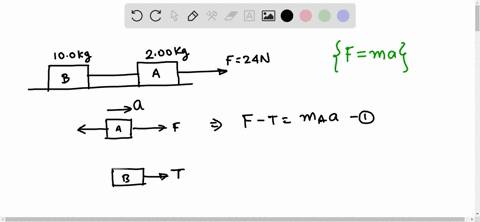 what-is-the-tension-in-the-string-joining-the-two-masses-in-figure-523-what-is-the-acceleration-of-e