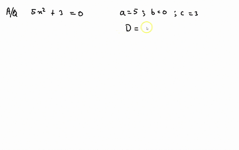 compute-the-discriminant-then-determine-the-number-and-type-of-solutions-for-the-given-equation-5--3