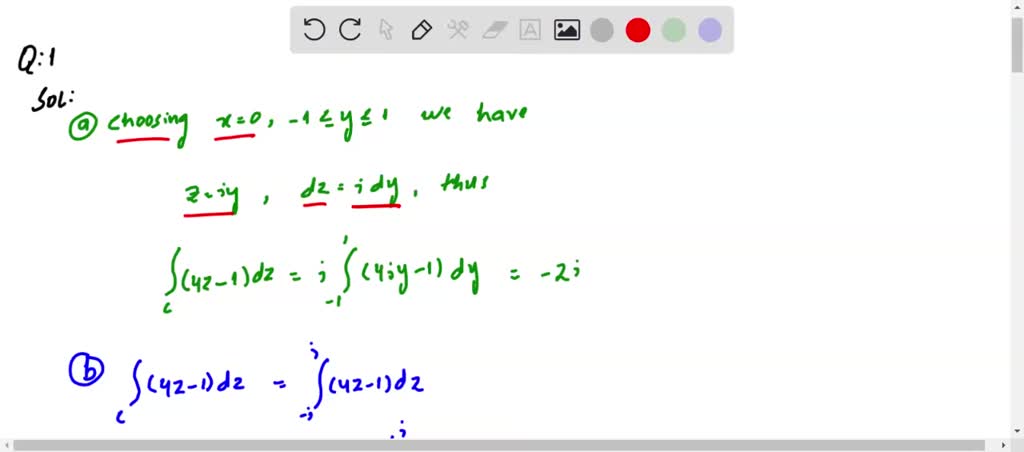 SOLVED: In Problems 1 And 2 , Evaluate The Given Integral, Where The ...